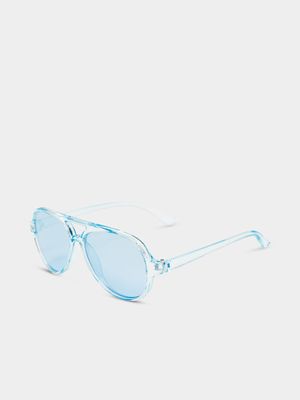 Boy's Light Blue  Aviator Sunglasses