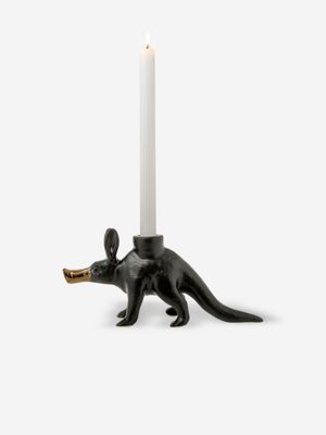 Rialheim Aardvark Candle Holder Medium Black