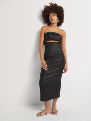 Y&G Coated Bodycon Boobtube Dress