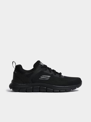 Mens Skechers Track Black Sneaker