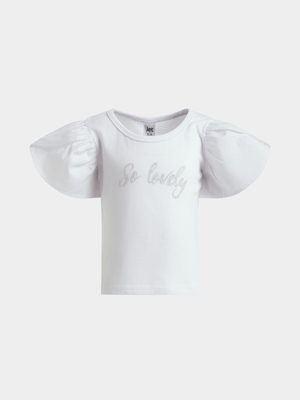 Jet Younger Girls White So Lovely T-Shirt