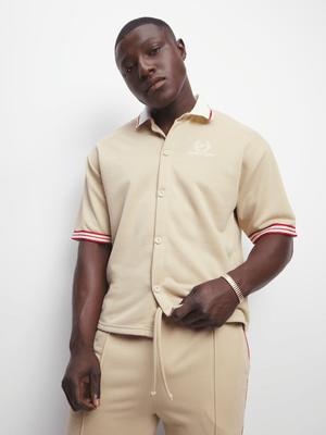 Men's Natural Co-Ord Tennis Shirt