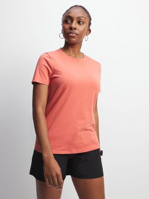 Women's APX Essential Lycra Orange Tee