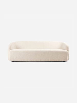 Pale 4 Seater Boucle Couch