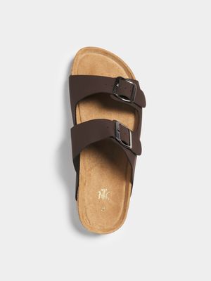 Jet Older Boys Brown Buckle Sandals