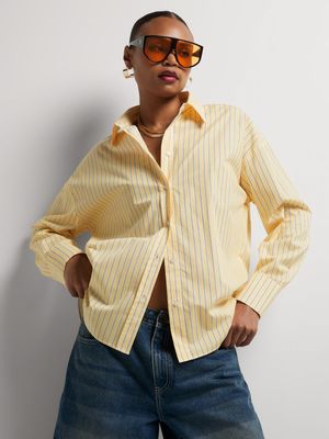 Relaxed Fit Poplin Stripe Shirt