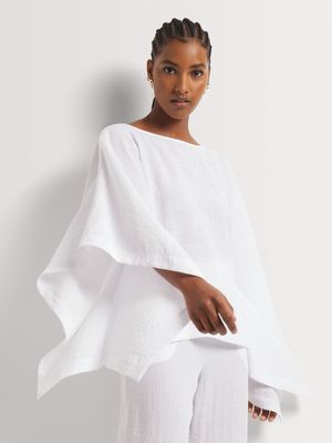 Linen-like Kaftan Top