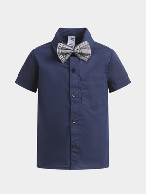 Jet Younger Boys Navy Bow Tie Shirt