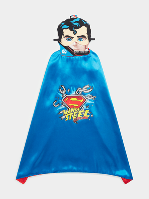 Jet Younger Boys Blue Superman Cape & Mask