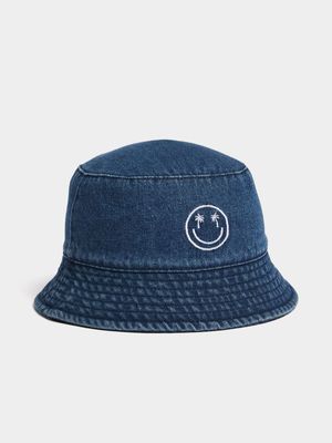 Boy's Blue Denim Bucket Hat