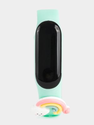 Girl's Green Digital Rainbow Watch