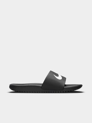 Junior Grade-School Nike Kawa Black/White Slide