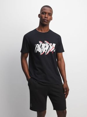 Mens APX Graphic Black Tee