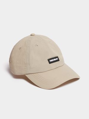 Redbat Unisex Rubber Dad Beige Cap