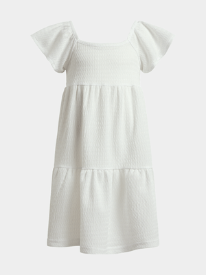 Jet Younger Girls White Dress