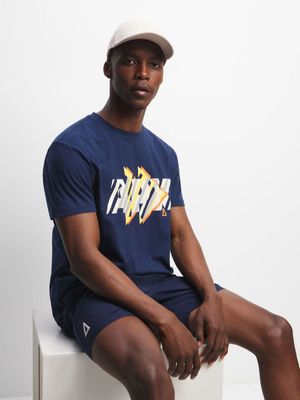 Mens SF Graphic APX Navy TEE