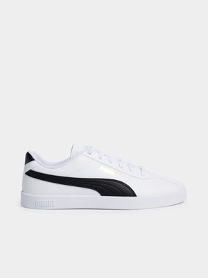 Mens Puma Club II White/Black Sneaker