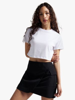 Redbat Classics Women's White Cropped Top