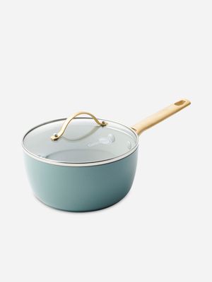 Greenpan Padova Saucepan W/Lid Sky Blue 18cm