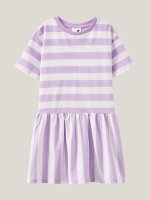 Cotton On Kids Girl Purple Willow Short Sleeve Dress