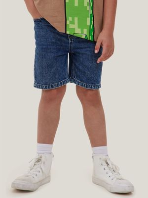 Cotton On Kids Boy Blue Regular Fit Shorts