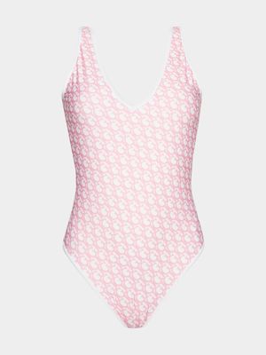 Women's  Guess Pink One Piece