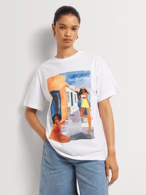 Cotton Seaside Graphic T-shirt