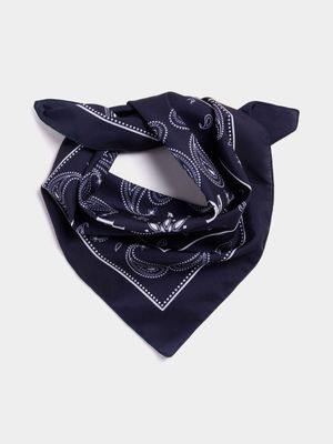 Men's Markham Blue Pattern Neckerchief