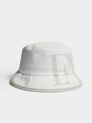 Fabiani Men's White Oversized Bucket Hat