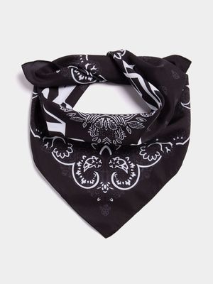 Men's Markham Black Pattern Neckerchief