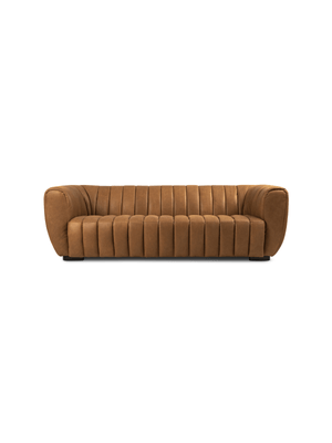 isabella 4 seater sofa leather cognac