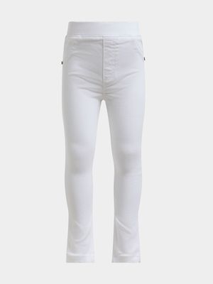 Jet Younger Girls White Jeggings