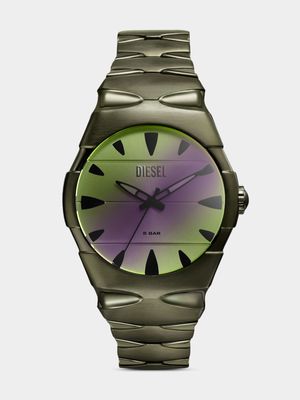 Diesel D-Sruptor Green Plated Stainless Steel Bracelet Watch