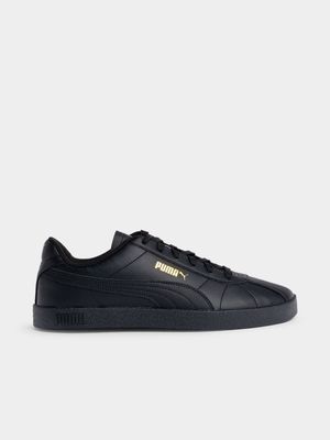 Mens Puma  Club II SL Black/Gold Sneaker