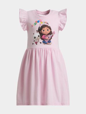 Jet Younger Girls Pink Gabby's Dollhouse Dress