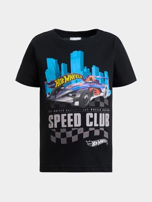 Jet Younger Boys Black Hotwheels T-Shirt