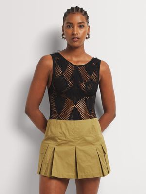 Y&G Seamless Lace Jacquard Bodysuit