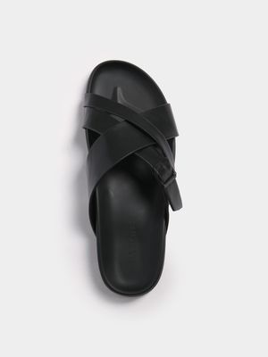 Men's Markham Strappy Mule Black Sandal