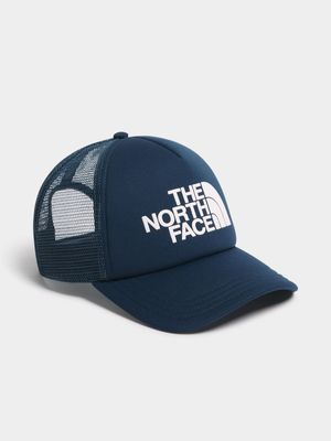 The North Face Unisex Navy Logo Trucker Navy Cap