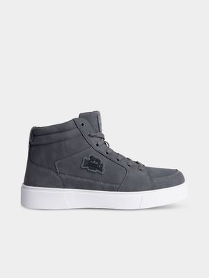 Mens Lonsdale Casual Hi LD13 Grey/White Sneaker