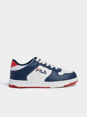 Junior Pre-School Adley White/Navy/Red Sneakers