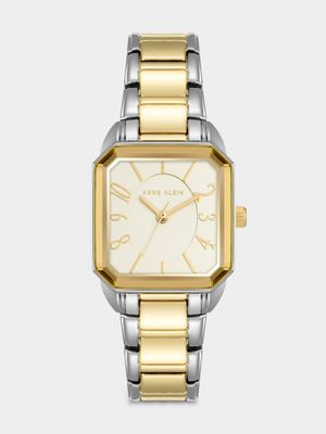 Anne Klein Octagonal Two-Tone Bracelet Watch