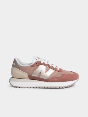 Women's New Balance 237 Brown/Gold Sneaker