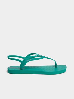 Women's Ipanema Class Edge Green Sandal