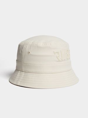 Men's Relay Jeans Plastisol Milk Bucket Hat