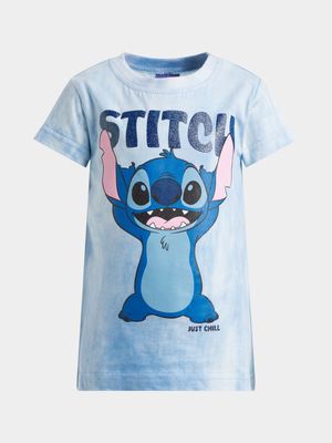 Jet Younger Girls Blue Stitch T-Shirt