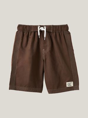 Cotton On Kids Boy Brown Bobby Board Shorts