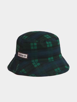 adidas Original Unisex Tartan Black/Green Bucket Hat