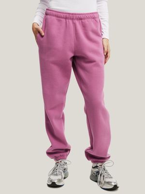 Women's Cotton On Purple Plush Essential Gym Sweatpants