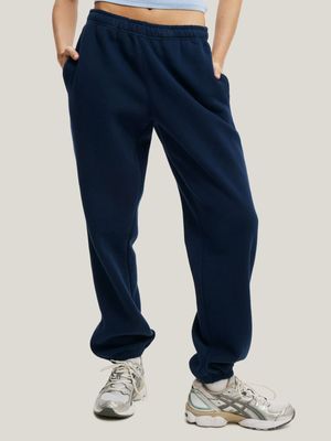 Women's Cotton On Blue Plush Essential Gym Sweatpants